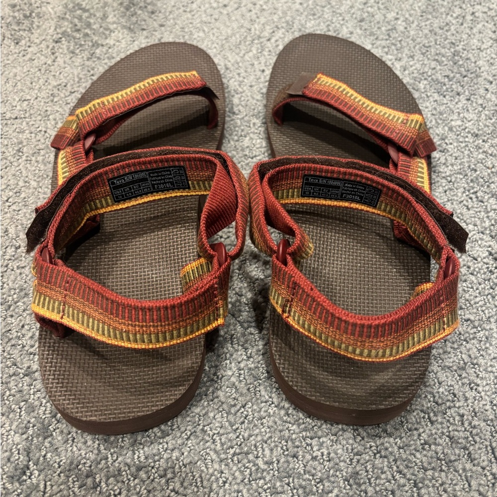 Teva Original Universal Waterproof orange gold brown Sandals Excellent EUC - Picture 4 of 5